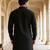 Black embroidered cotton kurta