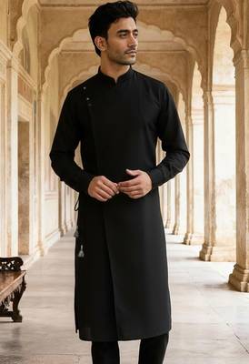 Black cotton kurta 1
