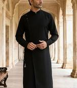 Black cotton kurta