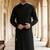 Black cotton kurta