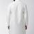 White embroidered dupion silk kurta