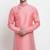 Peach dupion silk kurta