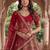 Classic Red Embroidered Silk Bridal Lehenga Choli With Double Dupatta