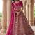 Lovely Pink Diamond Work Silk Bridal Lehenga Choli With Double Dupatta