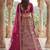 Lovely Pink Diamond Work Silk Bridal Lehenga Choli With Double Dupatta