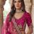 Lovely Pink Diamond Work Silk Bridal Lehenga Choli With Double Dupatta