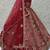 Classic Red Embroidered Silk Bridal Lehenga Choli With Double Dupatta