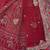 Classic Red Embroidered Silk Bridal Lehenga Choli With Double Dupatta