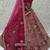 Lovely Pink Diamond Work Silk Bridal Lehenga Choli With Double Dupatta