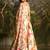 lehenga set cream floral silk corset blouse & dupatta