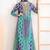 Multi color chinon silk digital print anarkali suit