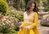 Yellow Color Rich Sequins & Thread Embroidered work Faux Georgette Kurti  Plazzo Set