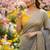 Grey Color Soft Space Chiffon Fancy Saree