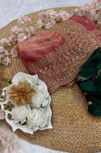 Corol Color Soft Space Chiffon Fancy Saree