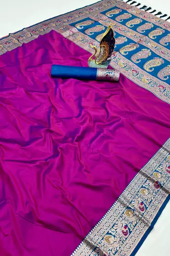 Wine Color Premium Silk Saree Collection