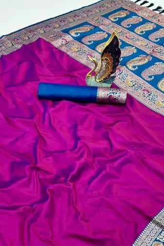 Wine Color Premium Silk Saree Collection