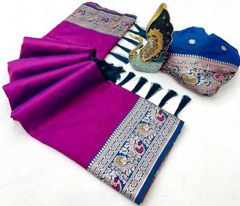 Wine Color Premium Silk Saree Collection 3