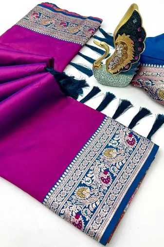 Wine Color Premium Silk Saree Collection