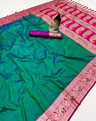 Green Color Premium Silk Saree Collection 1