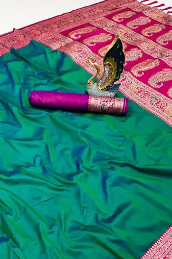 Green Color Premium Silk Saree Collection