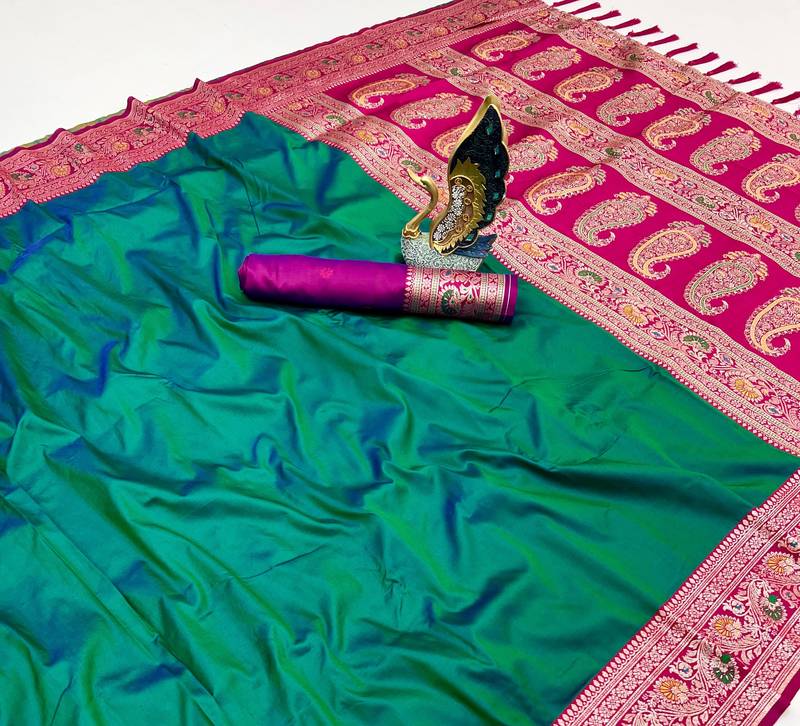 Green Color Premium Silk Saree Collection