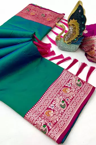 Green Color Premium Silk Saree Collection