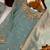 Aqua blue eid special heavy work palazzo suit set with dupatta