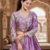 lavender vichitra lehenga set with sequin embroidery