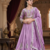 lavender vichitra lehenga set with sequin embroidery