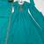 Royal teal green full flair anarkali embroidery dress set