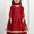 Red anarkali suit with dupatta