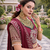 Maroon Color Embroidery Sequence with thred work pure Vichitra Lehenga Set
