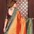 Orange Color Premium Pure Banarasi Tissue Silk Saree