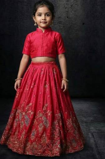 Pink festive lehenga set