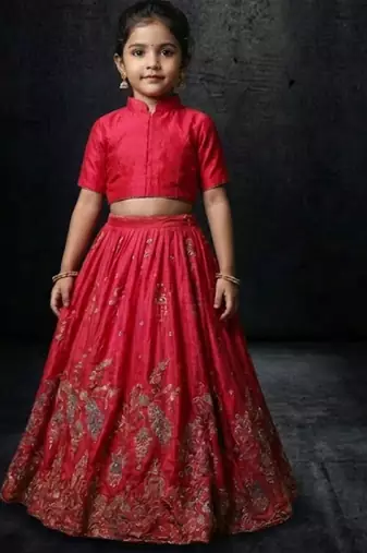 Pink festive lehenga set