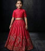 Pink festive lehenga set