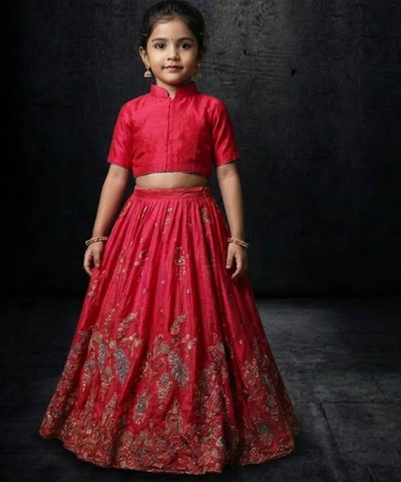 Pink festive lehenga set