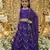Purple embroidered girls lehenga