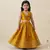 Mustard yellow silk lehenga