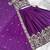 lehenga set purple chinon embroidered sequin festive