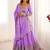 Mesmerizing Lavender Sequins Crepe Bridesmaid Lehenga Choli With Dupatta