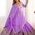 Mesmerizing Lavender Sequins Crepe Bridesmaid Lehenga Choli With Dupatta
