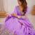 Mesmerizing Lavender Sequins Crepe Bridesmaid Lehenga Choli With Dupatta