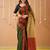 Green khadi cotton saree