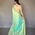 Sea blue tissue silk zari weaving border pallu saree with blouse