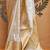 Ivory & gold kanjeevaram silk blend saree