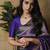 Royal purple banarasi silk blend saree