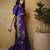 Royal purple banarasi silk blend saree