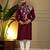 Men's maroon viscose silk sequins embroidered kurta with pajama set