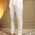 Men's white viscose silk sequins embroidered kurta with pajama set